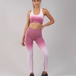 Gymshark ombré seamless leggings - chalk pink marl